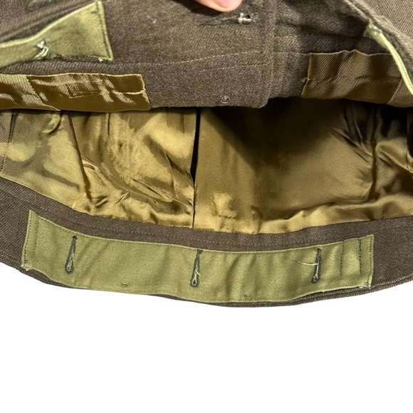 1950s Miller Gabbe Limited Medium Women's Military Jacket Vintage 50s Army Wool - Picture 13 of 15